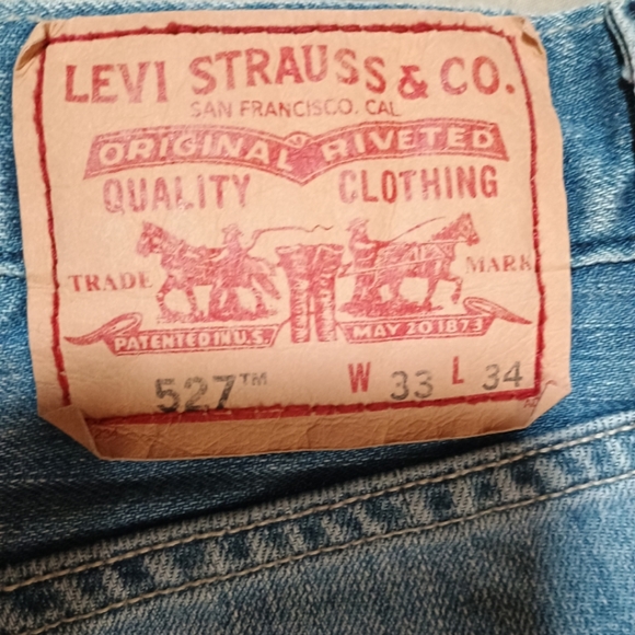Levi's 527 Men's Bootcut Jeans in Light Blue - Picture 4 of 4